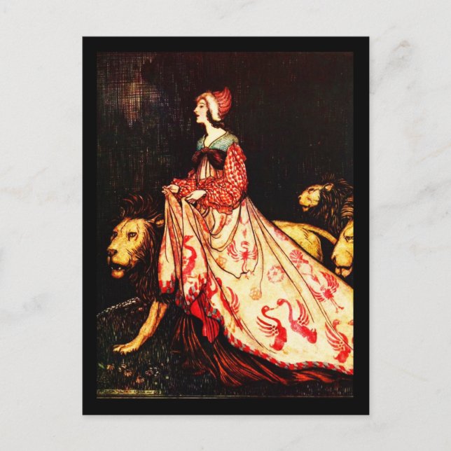 Postal Ilustracion postcard-vintage-Rackham 19 (Anverso)