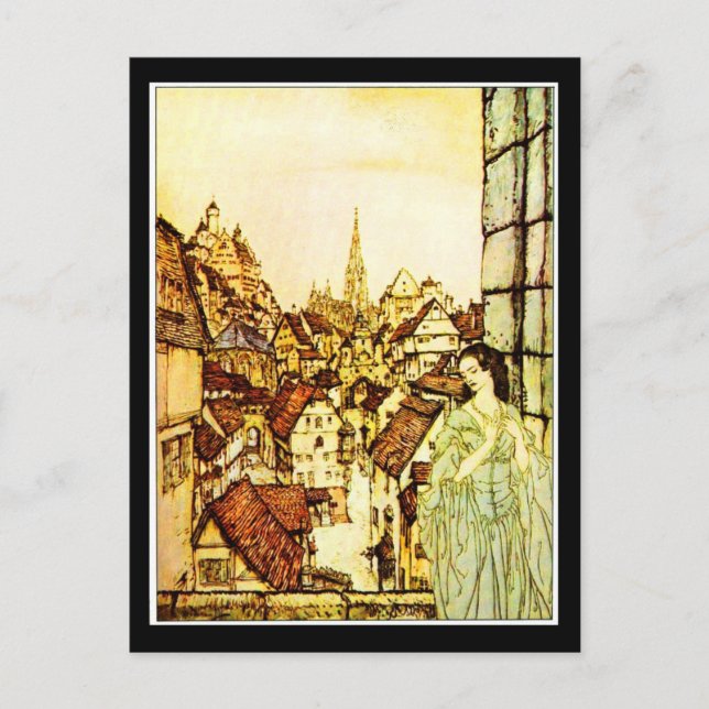 Postal Ilustracion postcard-vintage-Rackham 23 (Anverso)