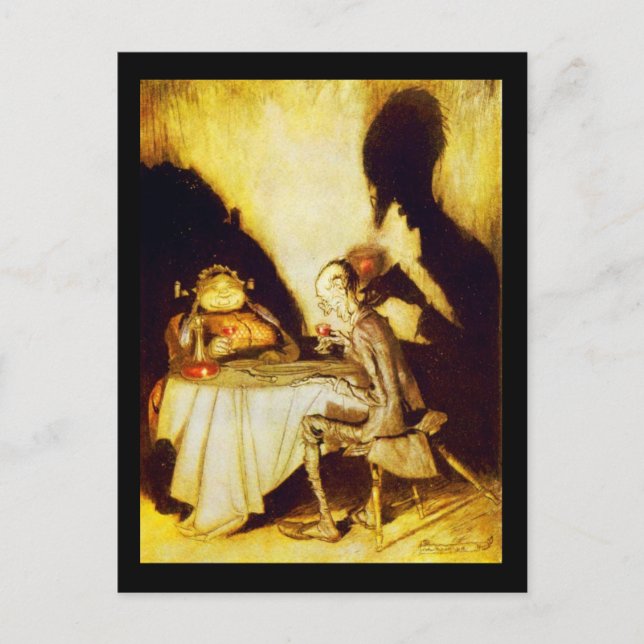 Postal Ilustracion postcard-vintage-Rackham 24 (Anverso)