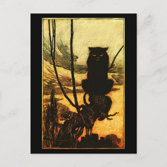 Postal Ilustracion postcard-vintage-Rackham 26 (Anverso)