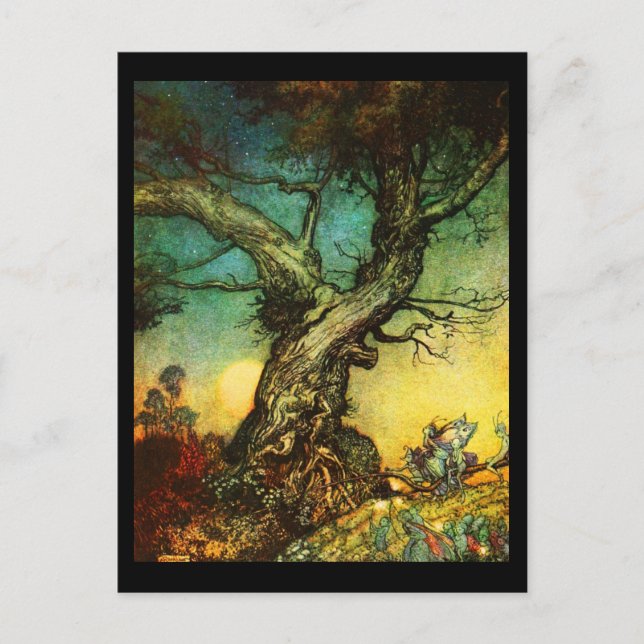 Postal Ilustracion Postcard-Vintage-Rackham 30 (Anverso)