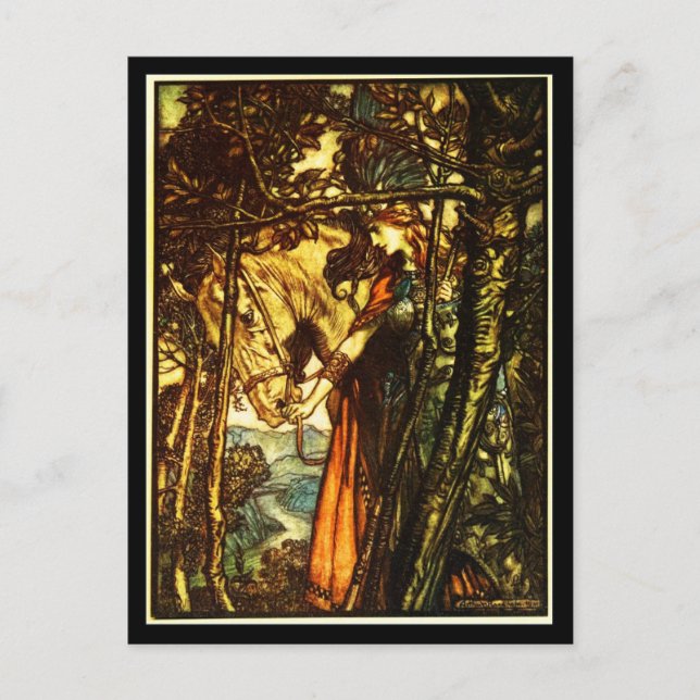 Postal Ilustracion Postcard-Vintage-Rackham 35 (Anverso)