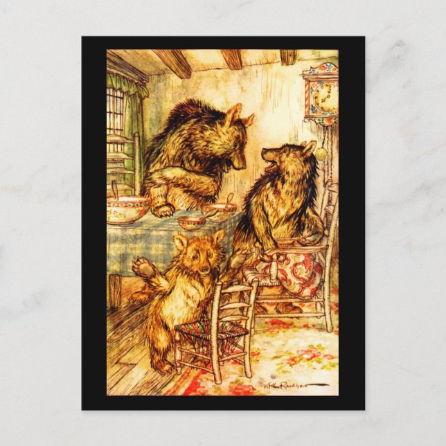 Postal Ilustracion Postcard-Vintage-Rackham 36 (Anverso)