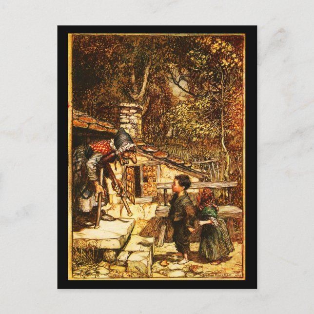 Postal Ilustracion Postcard-Vintage-Rackham 38 (Anverso)
