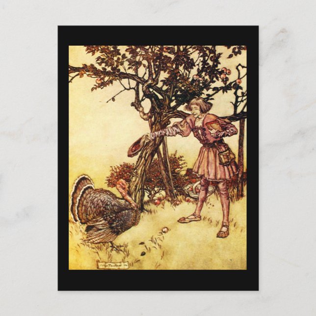 Postal Ilustracion postcard-Vintage-Rackham 4 (Anverso)