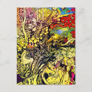 Postal Ilustracion Postcard-Vintage-Rackham 40