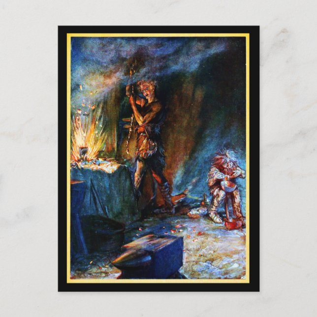 Postal Ilustracion postcard-Vintage-Rackham 6 (Anverso)