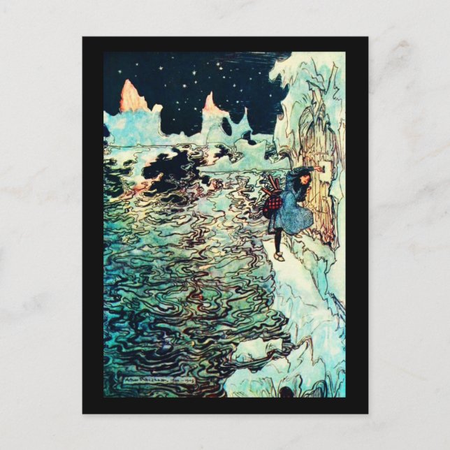 Postal Ilustracion postcard-Vintage-Rackham 8 (Anverso)