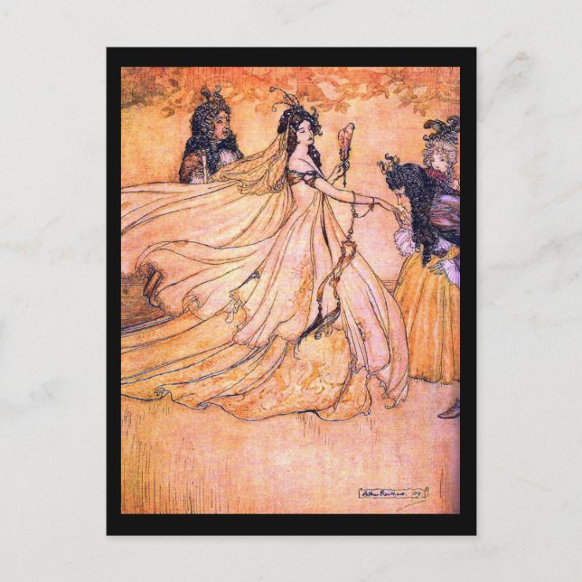 Postal Ilustracion postcard-vintage-Rackham 9 (Anverso)