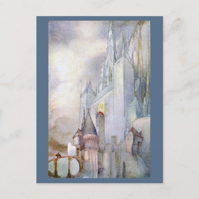 Postal Ilustracion Raro 1912 Fantasía de cosecha (Anverso)