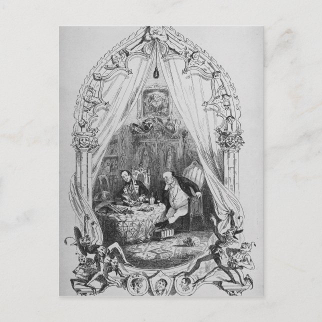 Postal Ilustracion "The Pickwick Papers" por Charles (Anverso)