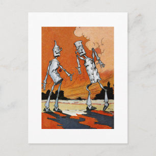 Postal Ilustracion Tin Woodman Vintage