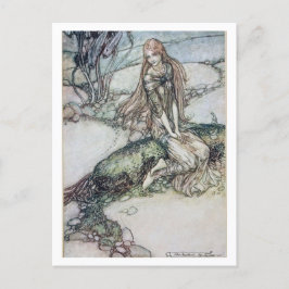 Postal Ilustracion vintage de Arthur Rackham Undine