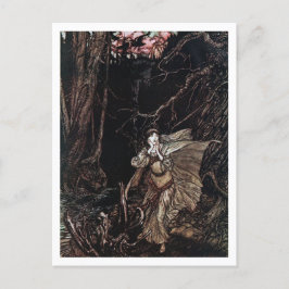 Postal Ilustracion vintage de Arthur Rackham Undine