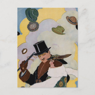Postal Ilustracion Vintage de la revista Puck