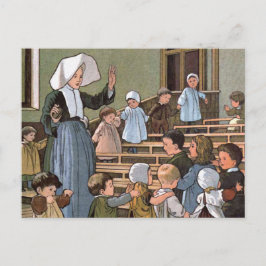 Postal Ilustracion vintage de Nursery Games