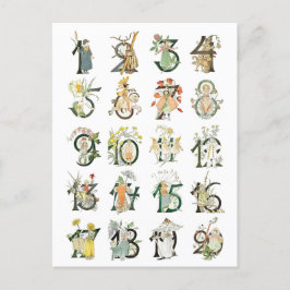 Postal Ilustracion vintage de Ottilia Adelborg