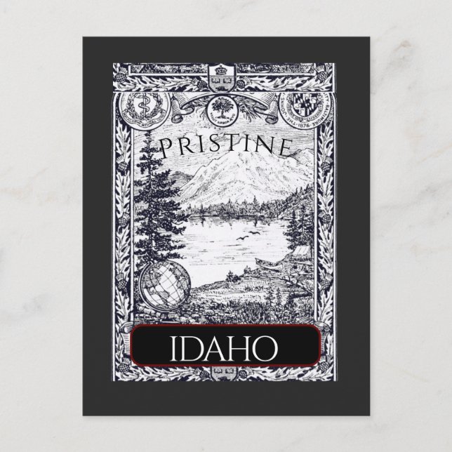 Postal Ilustracion Vintage Pristine Idaho Postcard (Anverso)