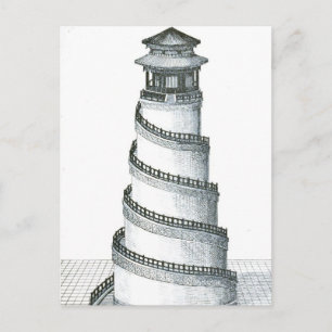 Postal Ilustraciones arquitectónicos de época