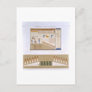 Postal Ilustraciones de frescos de Byban el Molouk, The