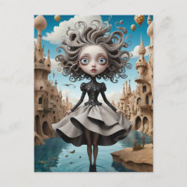 Postal ilustrada caprichosa