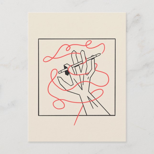 Postal Ilustrador encubierto (Anverso)