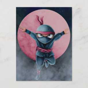 Postal Ilustrando la Luna Roja Ninja