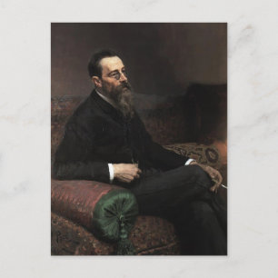 Postal Ilya Repin- Retrato del compositor Nikolay-Korsako