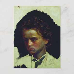Postal Ilya Repin- Retrato del escultor Ilya Yakovlevich