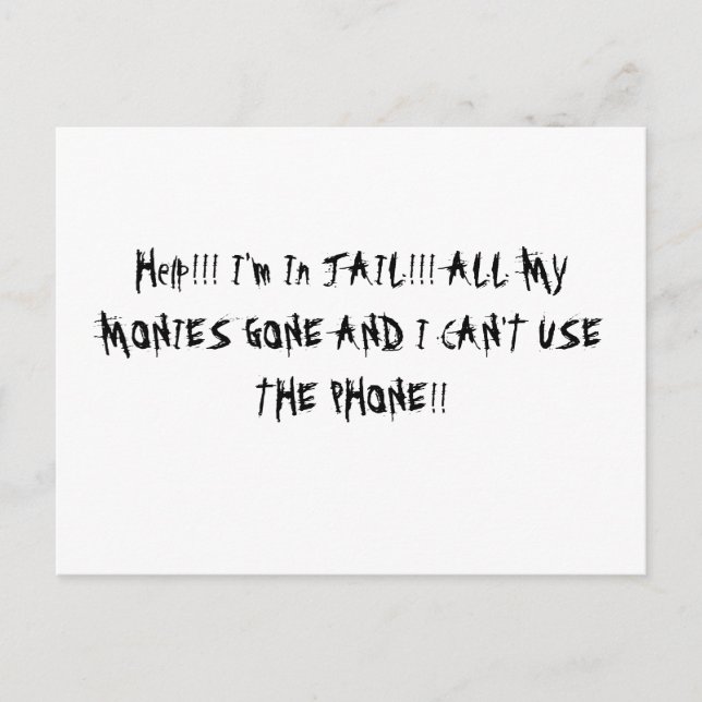 Postal Im En La Cárcel J/K (Anverso)