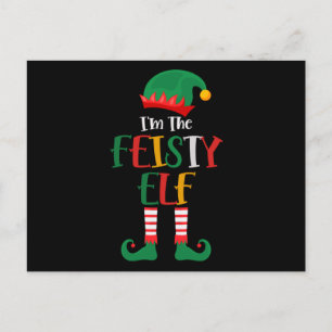 Postal Im Los Feisty Elf Comparten Navidades
