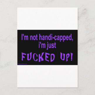 Postal im_not_handicapped_im_just
