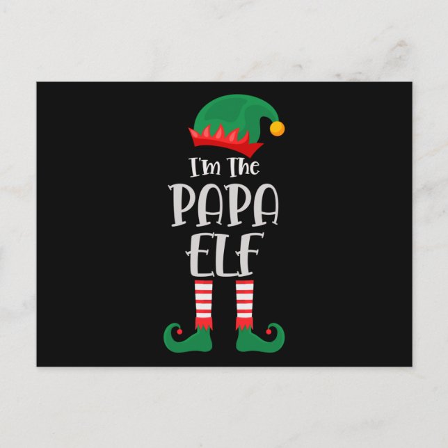 Postal Im The Papa Elf Matching Navidades 2021 (Anverso)