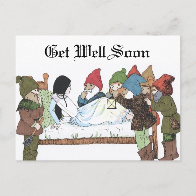 Postal Imagen antigua de cuento de hadas venecianas posta (Anverso)