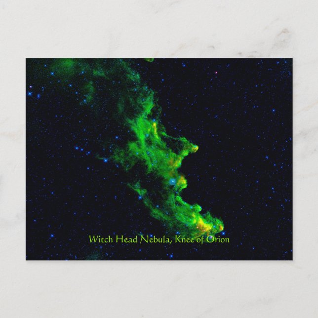 Postal Imagen astronómica de Witch Head Nebula en el espa (Anverso)