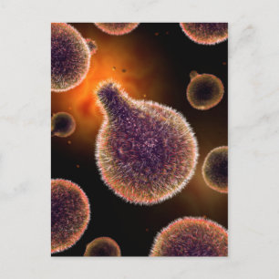 Postal Imagen Conceptual Del Plasmodium Que Provoca La Ma