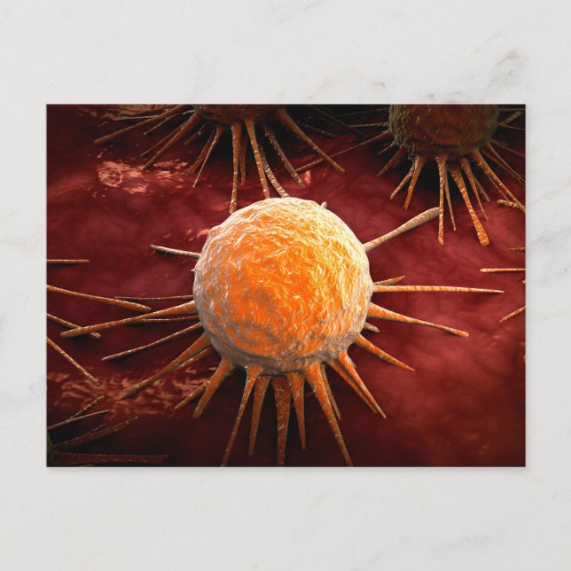 Postal Imagen Conceptual Del Virus Del Cáncer 1 (Anverso)
