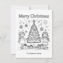 Imagen de árbol para colorear festivo para niños F