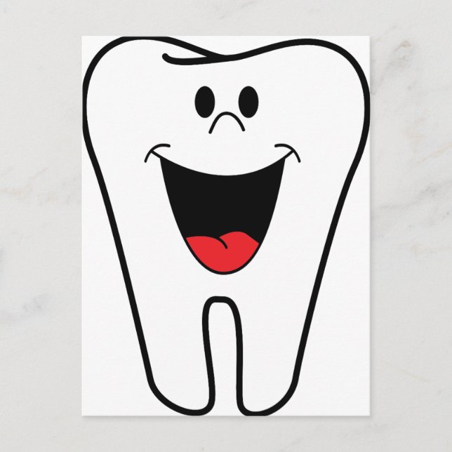 Postal Imagen de dentista (Anverso)