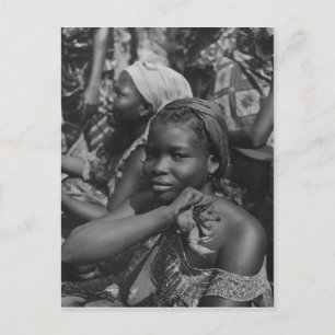Postal Imagen de época, África, Dama de Togo