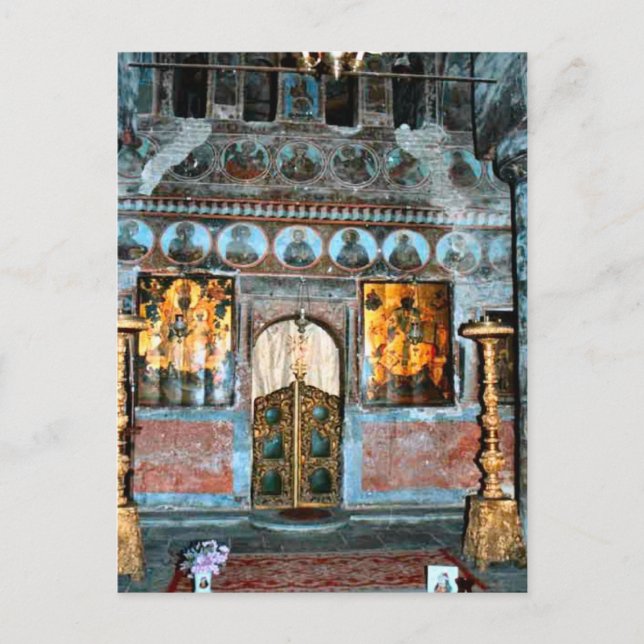 Postal Imagen de época, tumba de Drácula de Vlad (Anverso)