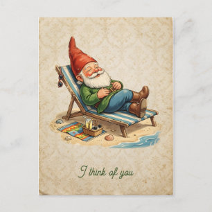 Postal Imagen de escarpe vintage - GNOMOS DE JARDÍN 26