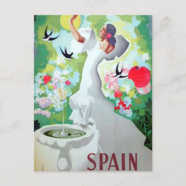 Postal Imagen de España vintage (Anverso)