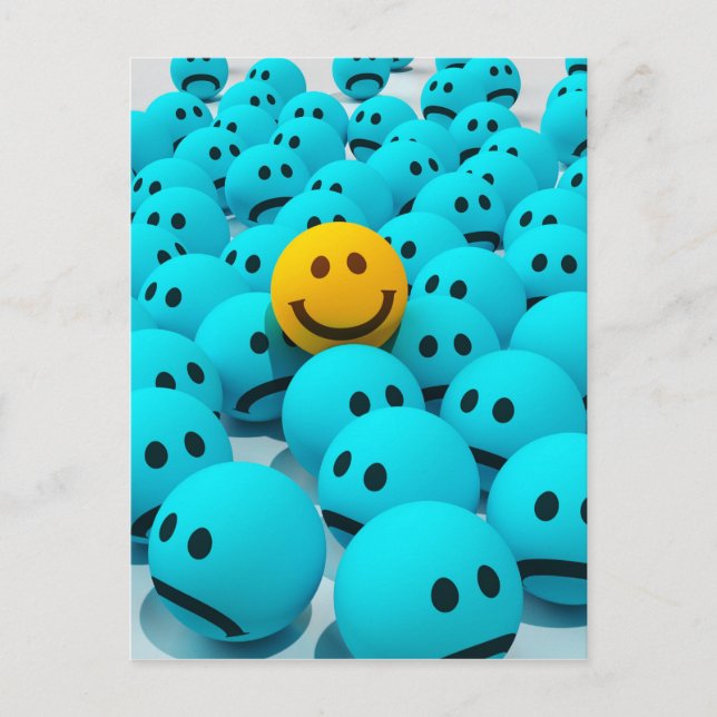 Postal Imagen de la diversión de la cara (Anverso)