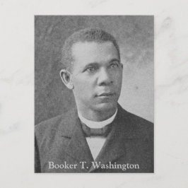 Postal Imagen de la historia negra del Booker T. Washingt