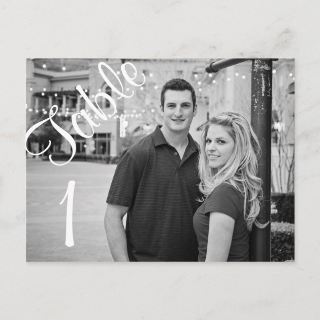 Postal Imagen de número de tabla (Anverso)