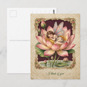 Postal Imagen de Scrap Vintage - Hada durmiendo en Loto 4