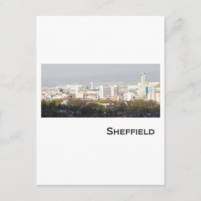 Postal Imagen de Sheffield Landscape (Anverso)