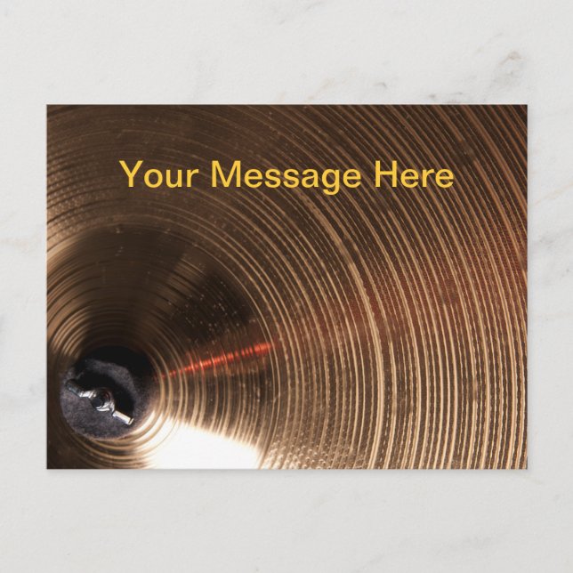 Postal Imagen de tambor o tambor (Anverso)