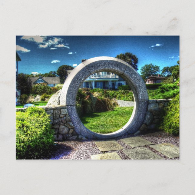 Postal Imagen del frente de la casa Narragansett (Anverso)